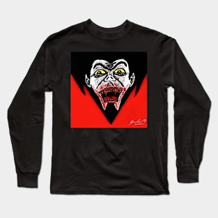 Dracula Splatter Long Sleeve T-Shirt